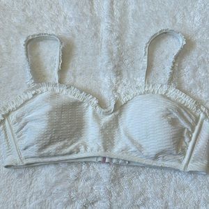 NWOT Stoney clover lane white bikini swim top